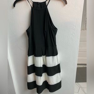B Darlin dress, black and white. Size 5/6